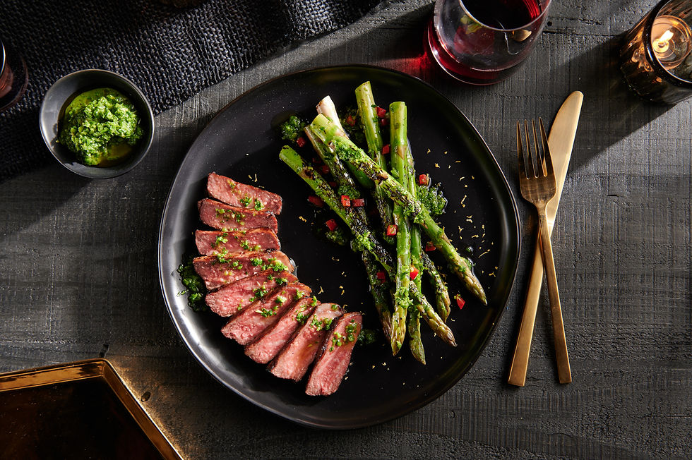 Grilled W. Black Australia Wagyu Beef Striploin Dinner